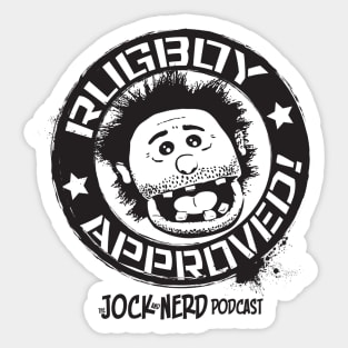 Rugboy Approved Black Sticker